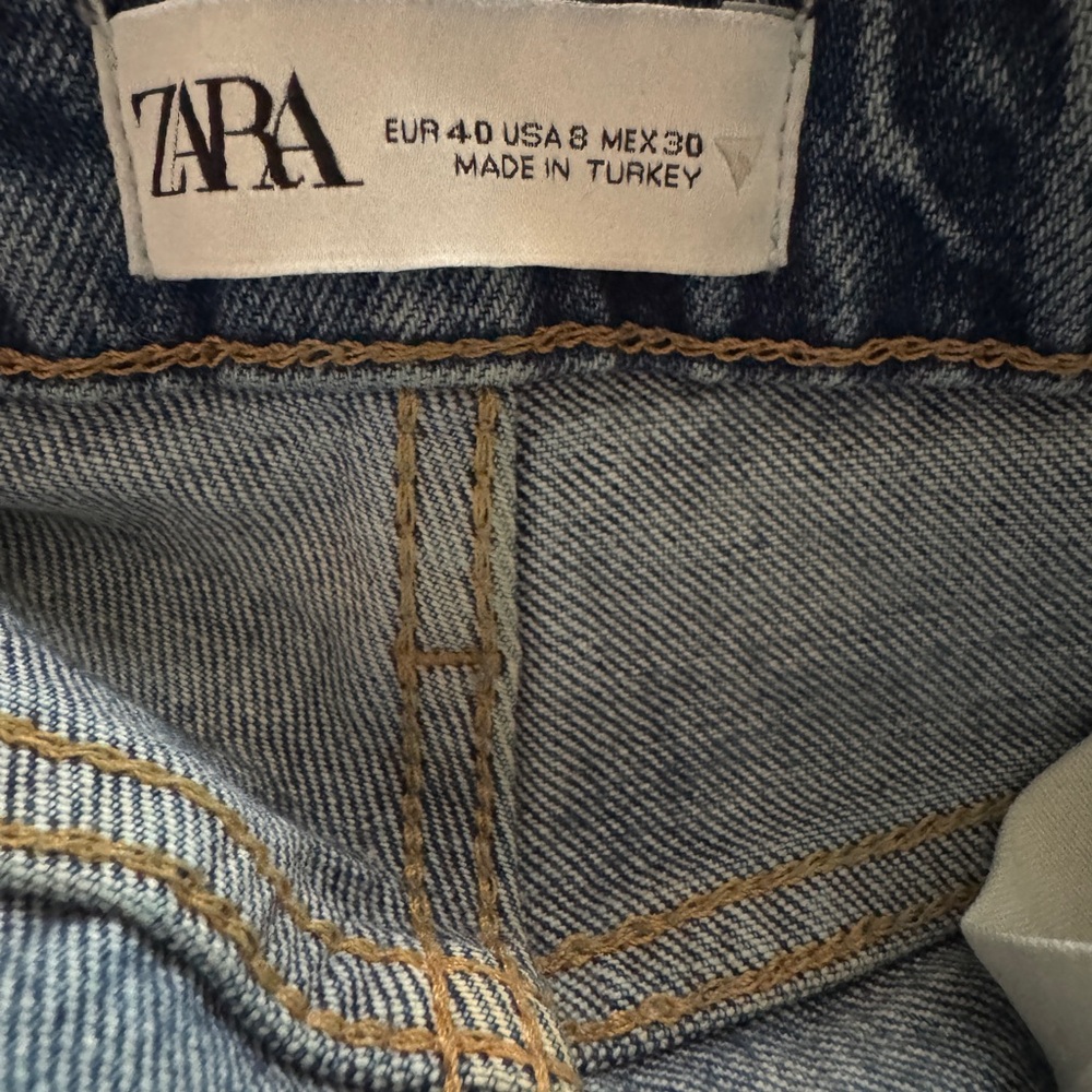 Zara Classic Indigo Denim Pants